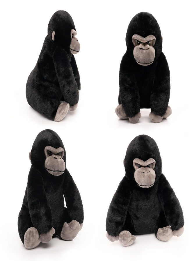 WEIGEDU Black Gorilla Stuffed Animals, Gorilla Apes Plush Toys for Boy Girl Kids Birthday, 12 inches - Image 4